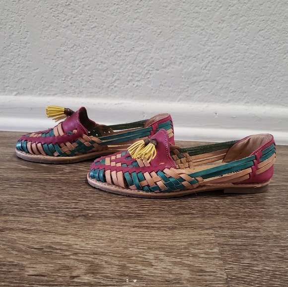 Leather huarache sandals - Picture 3 of 4